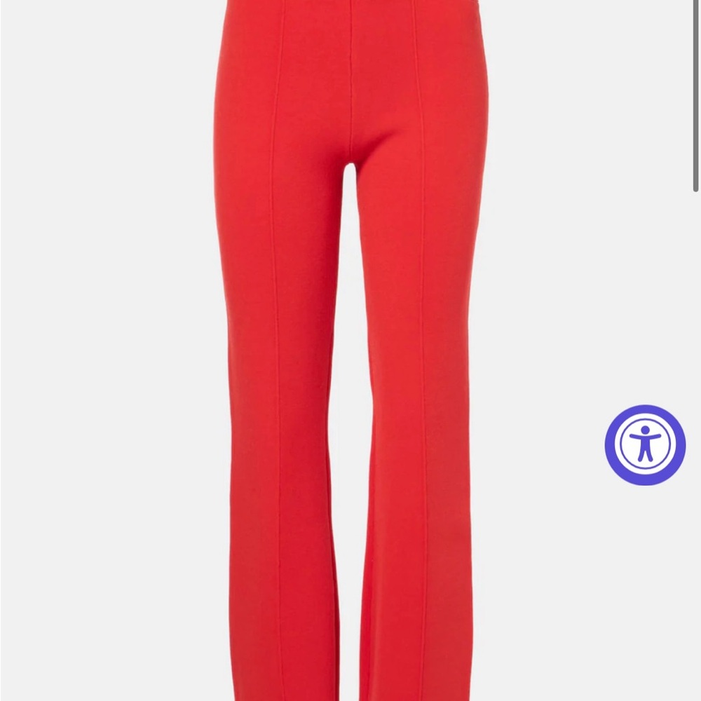 Veronica Beard Bray Red knit Pants